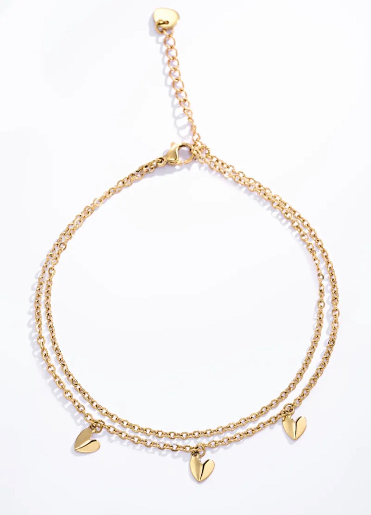 Chevillière - pendentifs cœur